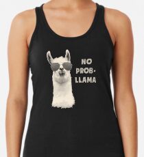 No Problem Llama Racerback Tank Top
