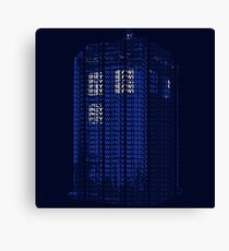Wibbly Wabbly Typey Wimey Canvas Print