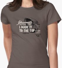 Yosemite National Park Half Dome California America IMITTT I Made It To The Top Women's Fitted T-Shirt
