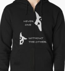 Kindred - Wolf & Lamb - NEVER ONE WITHOUT THE OTHER Zipped Hoodie