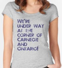 Carnegie and Ontario Women's Fitted Scoop T-Shirt