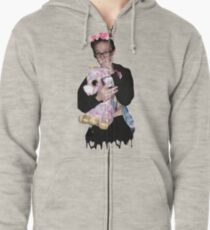 justin blake unicorn Zipped Hoodie