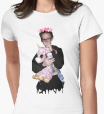 justin blake unicorn Women's Fitted T-Shirt