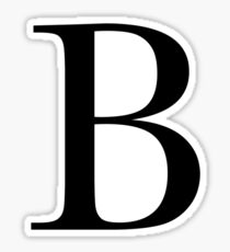 Letter B Stickers | Redbubble