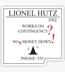 The Simpsons - Lionel Hutz - Money Down Sticker