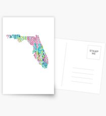 Florida Lilly Pulitzer Coral Postcards