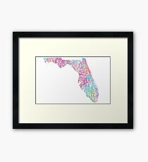 Florida Lilly Pulitzer Coral Framed Print