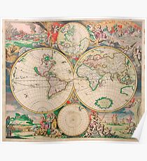 Mercator map Poster