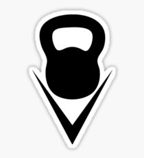 KettleBell Black Sticker