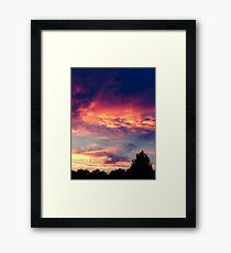 Suburban evening Framed Print