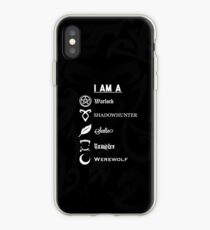 I AM A - Shadowhunters {Black} iPhone Case