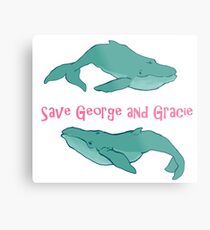 Star Trek: Save George and Gracie Metal Print
