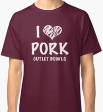 Camiseta clásica I <3 cuencos de chuleta de cerdo (Yuri en hielo)