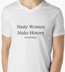 "Nasty Woman" HRC Men's V-Neck T-Shirt