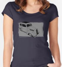 Ford Anglia Hot Rod Women's Fitted Scoop T-Shirt