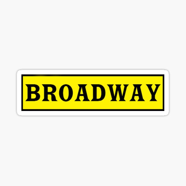 broadway musical stickers redbubble