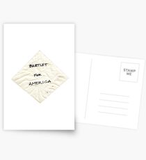 Bartlet for American Napkin Postcards