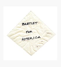 Bartlet für amerikanische Serviette Fotodruck
