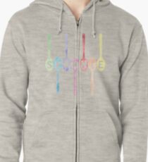 Spoonie Spoons Watercolor Zipped Hoodie