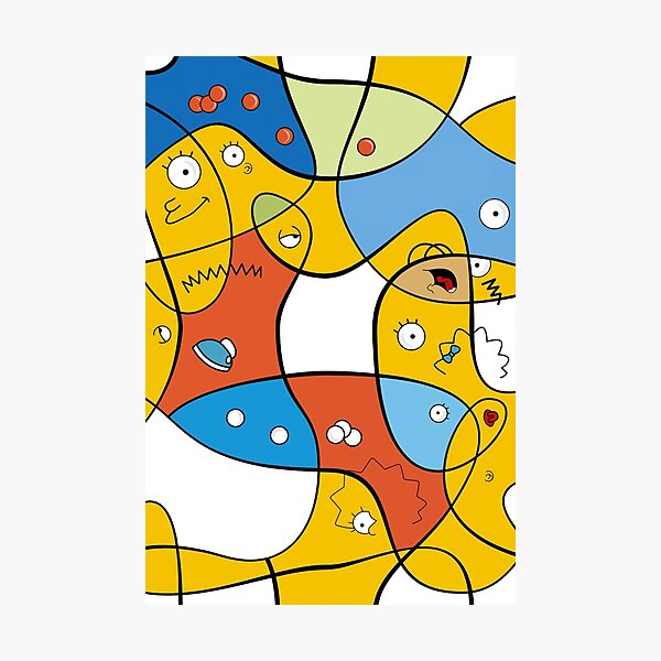 The simpsons tv series poster print wall art merchandise gift homer simpson