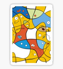 Mixed Up - The Simpsons Sticker