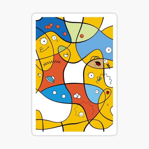 Mixed Up - The Simpsons Sticker
