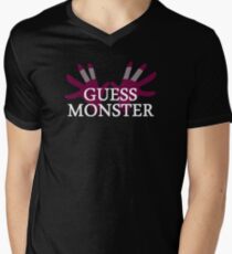 GUESS MONSTER Men's V-Neck T-Shirt