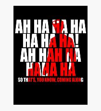 Dr Horrible Laugh Photographic Print