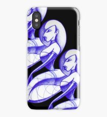Courtisane-On black iPhone Case