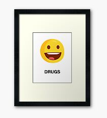 DRUGS Framed Print