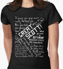 Back to the Future Quotes Women's Fitted T-Shirt