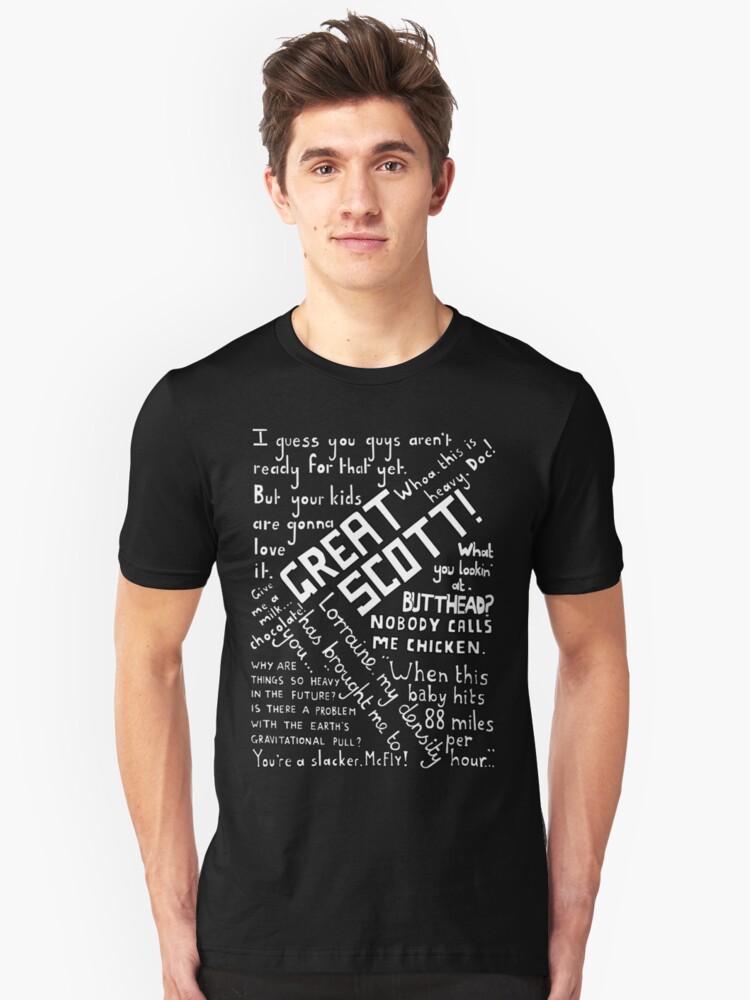 Back To The Future Quotes T Shirt Von Chrisneal Redbubble