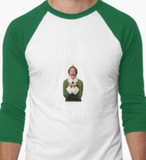 OMG SANTA! Funny Elf Christmas Men's Baseball ¾ T-Shirt