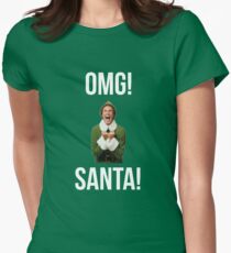 OMG SANKT! Lustiges Elfenweihnachten Tailliertes T-Shirt für Frauen