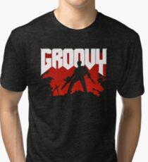 Doomy and Groovy Tri-blend T-Shirt