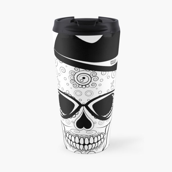 Bad Hombre Skull - Just in time for Halloween and Dia de Muertos Travel Mug