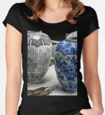ceramic vases- Delftware factory Women's Fitted Scoop T-Shirt