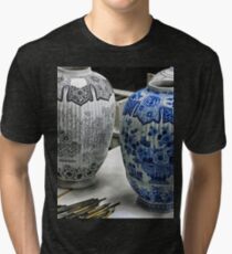ceramic vases- Delftware factory Tri-blend T-Shirt