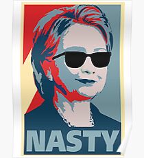 Hillary Clinton eine böse Frau Abstimmung im Jahr 2016 Poster