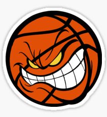 Pegatina Enojado, baloncesto, impresión