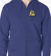 Too Many Birds! - Yellow Cockatiel Zipped Hoodie