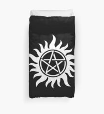 Anti-Possession Tattoo Symbol White Version - Supernatural Inspired Bettbezug