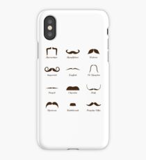 Mustache Style Identification Chart iPhone Case/Skin