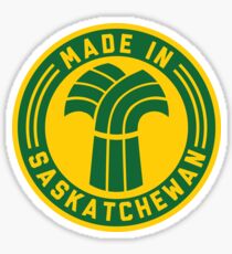 Made in Saskatchewan Logo (Green & Gold) Sticker