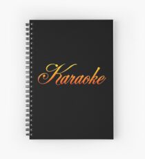Vintage Colorful Karaoke Spiral Notebook