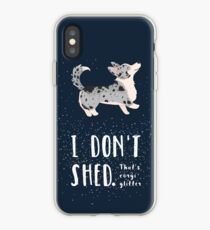 Vinilo o funda para iPhone Corgi Glitter (Cardigan galés Corgi)