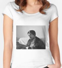 Classy Smoking Obama Fitted Scoop T-Shirt