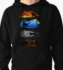 Warrior Cats: Four Elements, Four Clans Pullover Hoodie