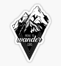 Prone to Wander, Lord Mountains Sticker