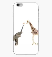 The giraffe and the elephant iPhone Case